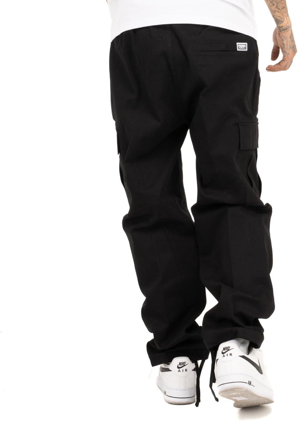 imagePro Club Mens Heavyweight Stretch Twill Cargo Lounge PantBlack