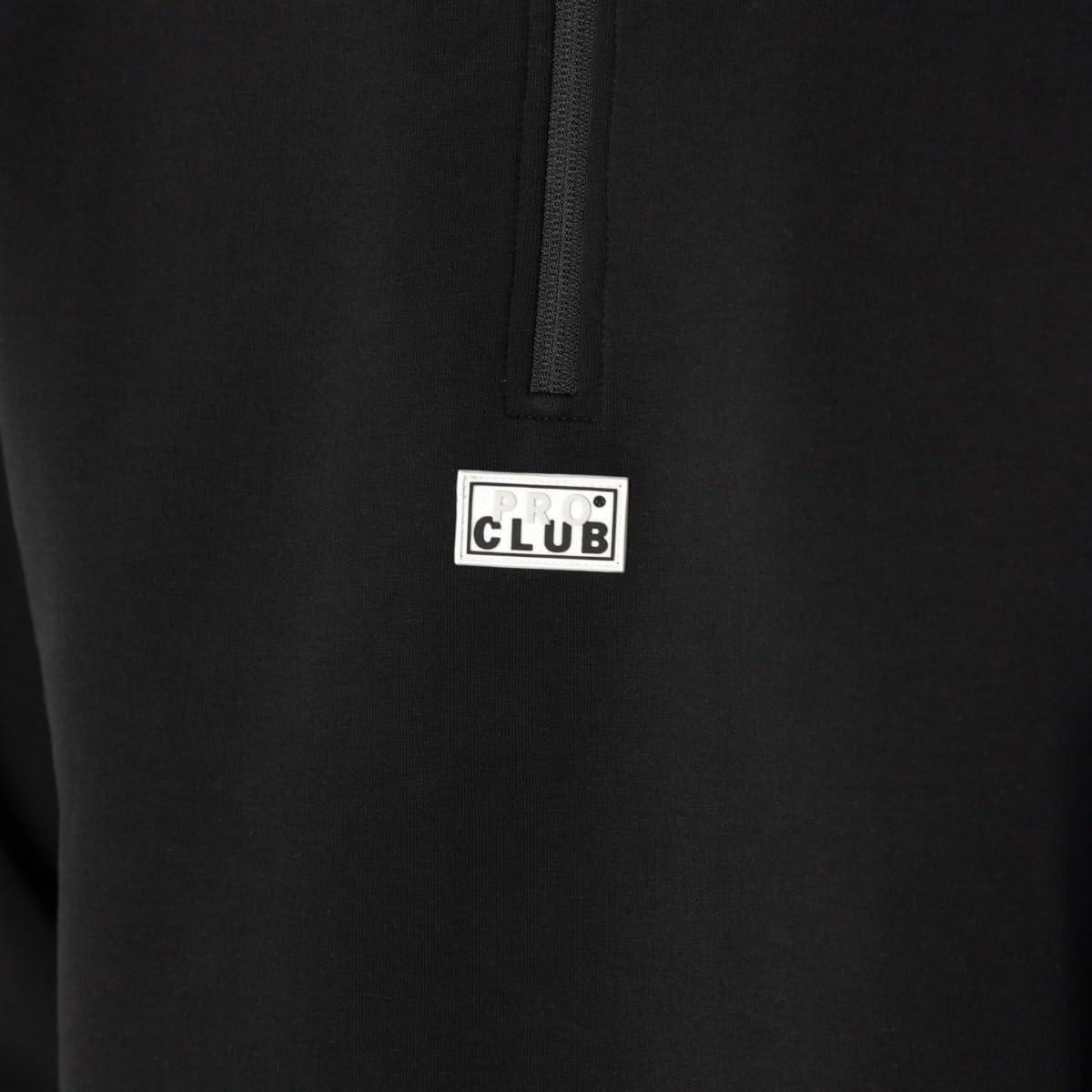 imagePro Club Mens Performance Half Zip JacketBlack