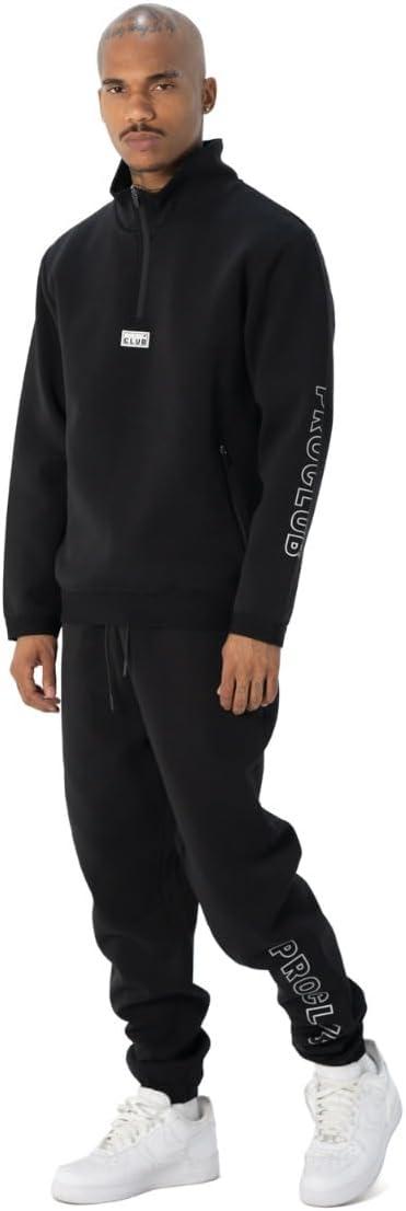 imagePro Club Mens Performance Half Zip JacketBlack