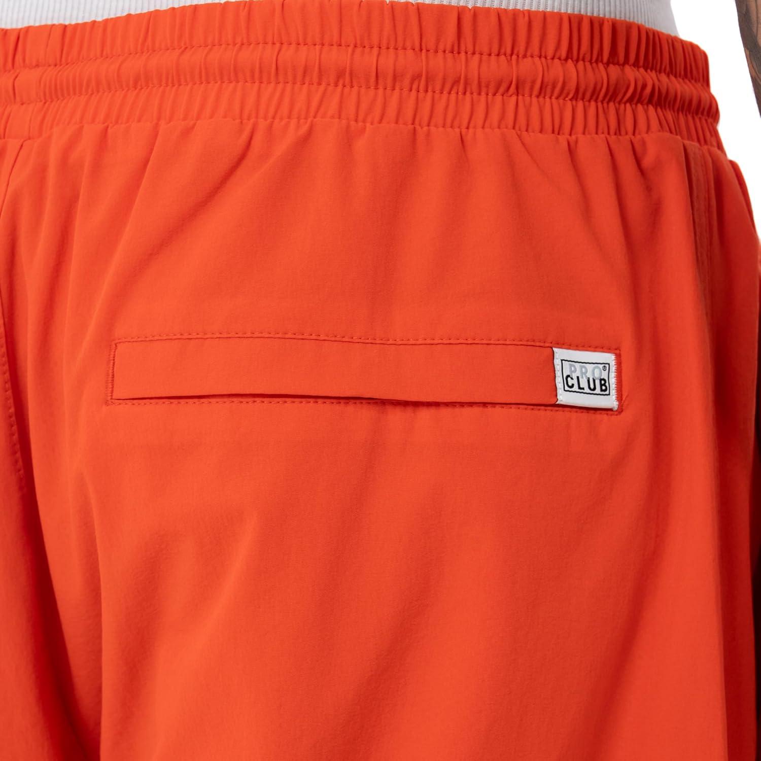 imagePro Club Mens Performance Stretch Nylon Active Short 5 12 Inch InseamCherry