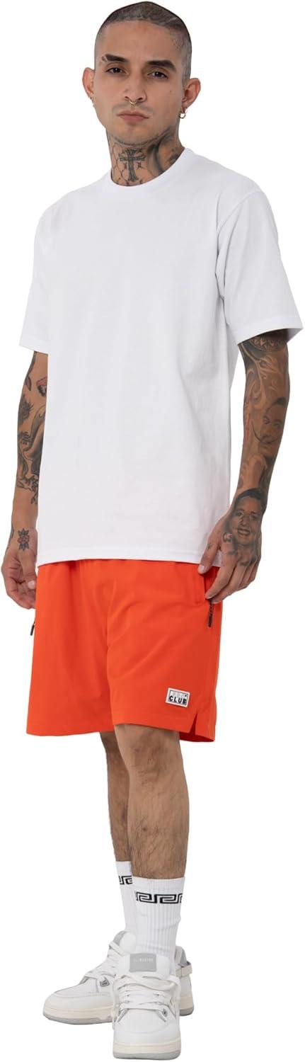 imagePro Club Mens Performance Stretch Nylon Active Short 5 12 Inch InseamCherry