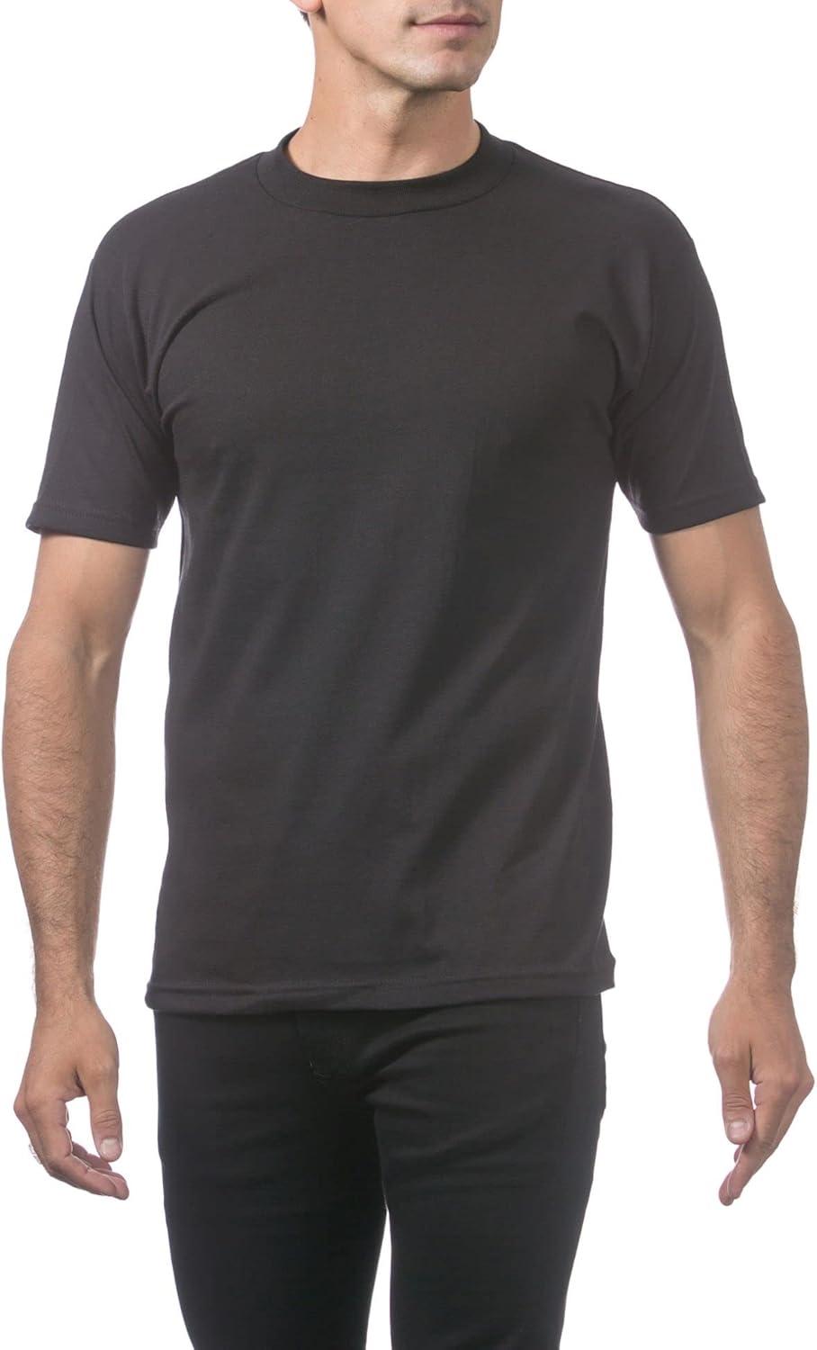 imagePro Club Mens Comfort Cotton Short Sleeve Tee ShirtBlack
