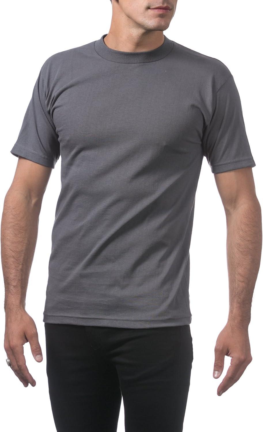 imagePro Club Mens Comfort Cotton Short Sleeve Tee ShirtGraphite