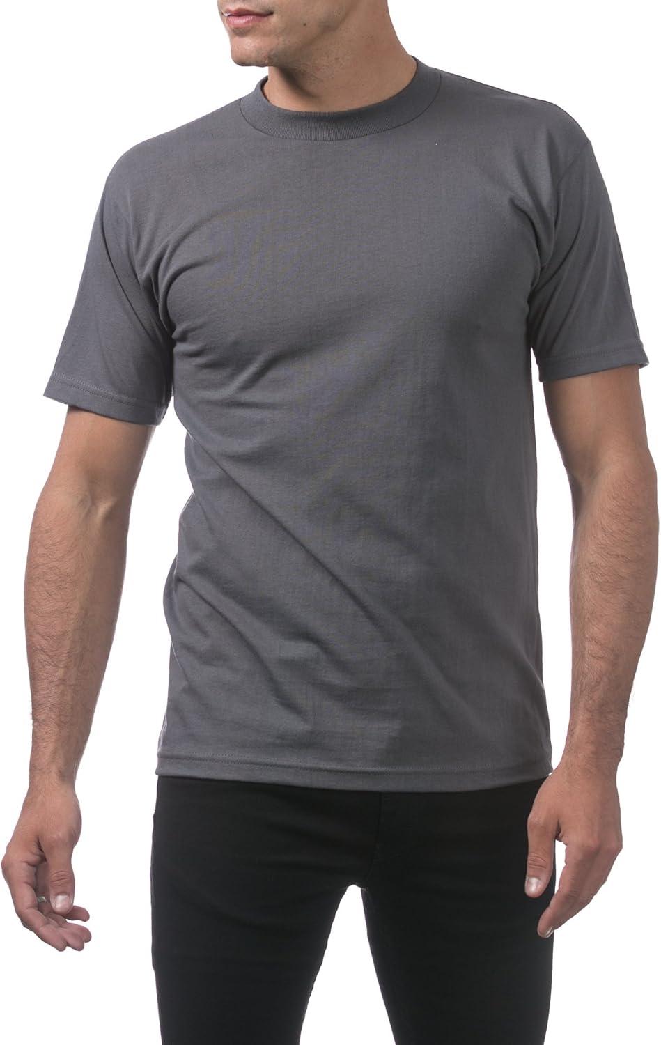 imagePro Club Mens Comfort Cotton Short Sleeve Tee ShirtGraphite