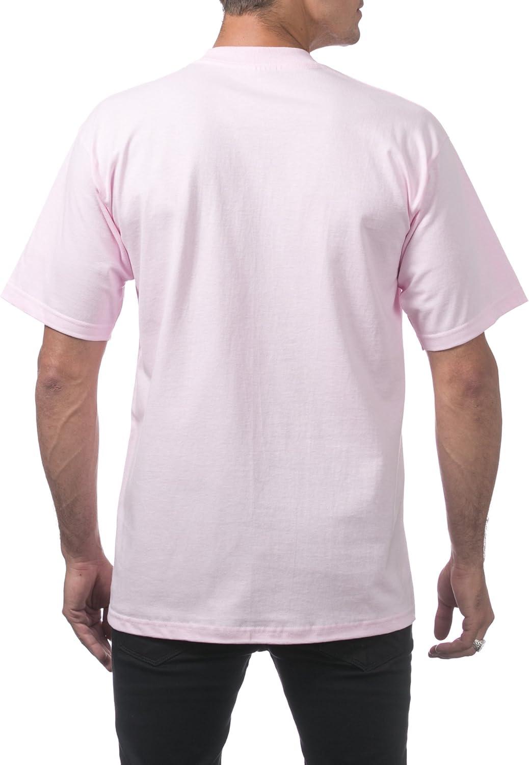 imagePro Club Mens Comfort Cotton Short Sleeve Tee ShirtPink