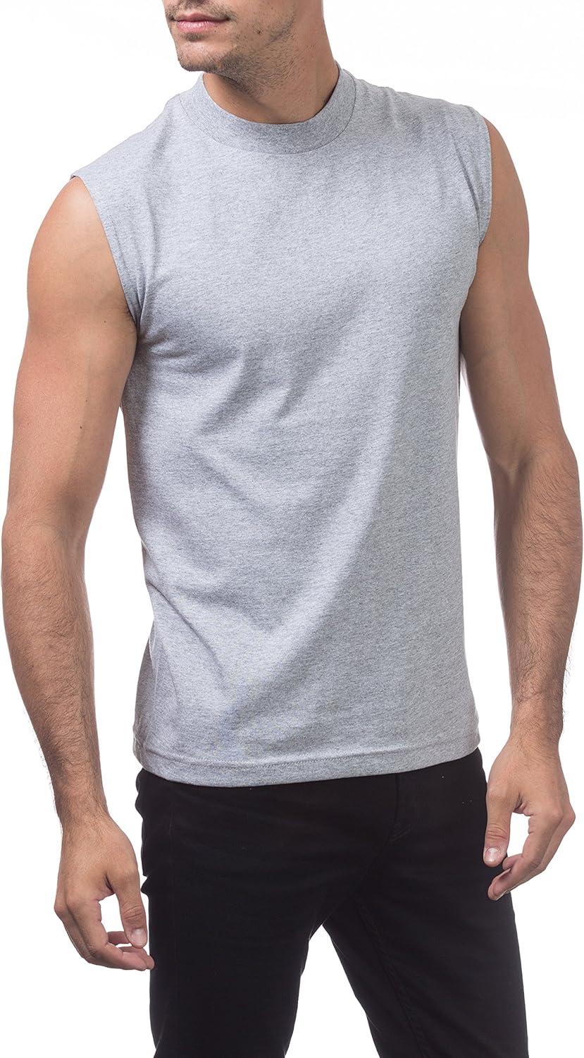 imagePro Club Mens Comfort Muscle TeeHeather Gray