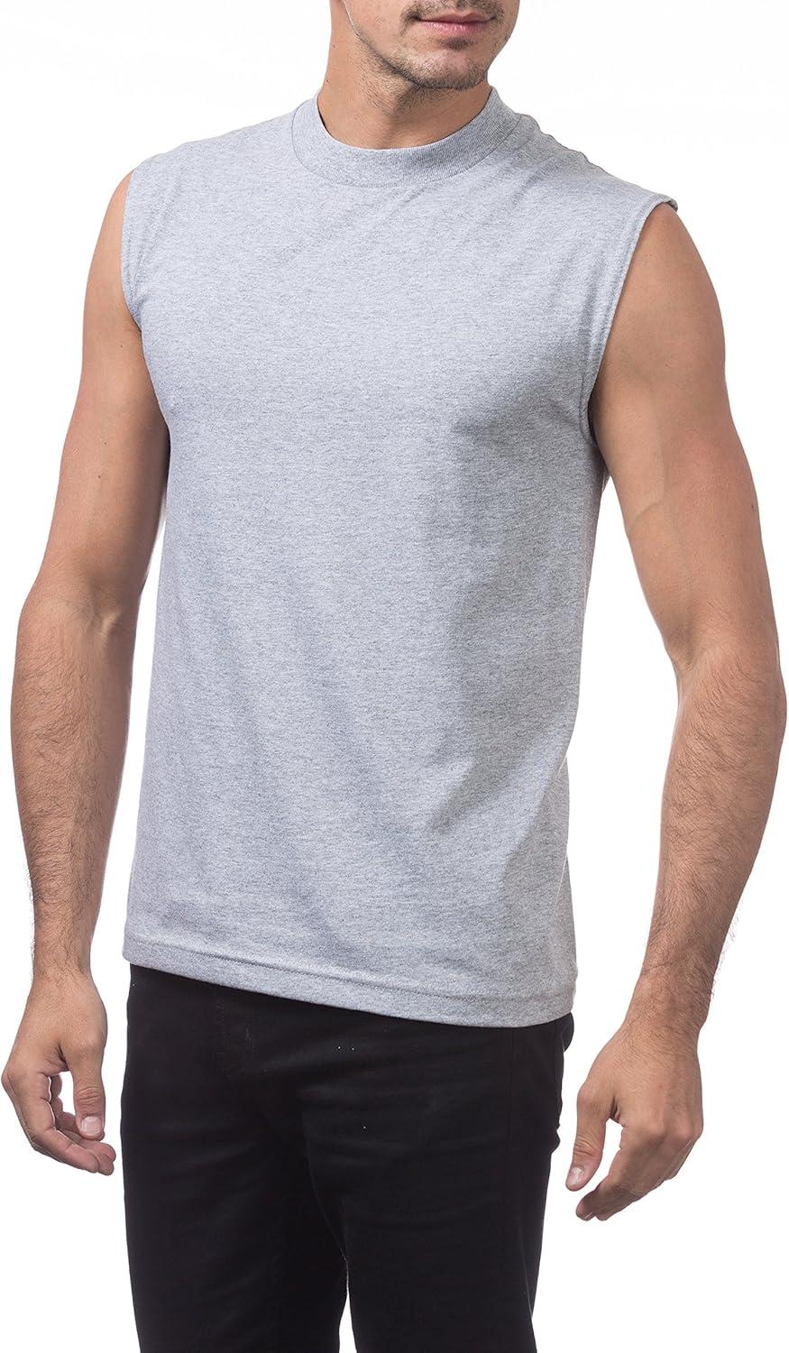 imagePro Club Mens Comfort Muscle TeeHeather Gray