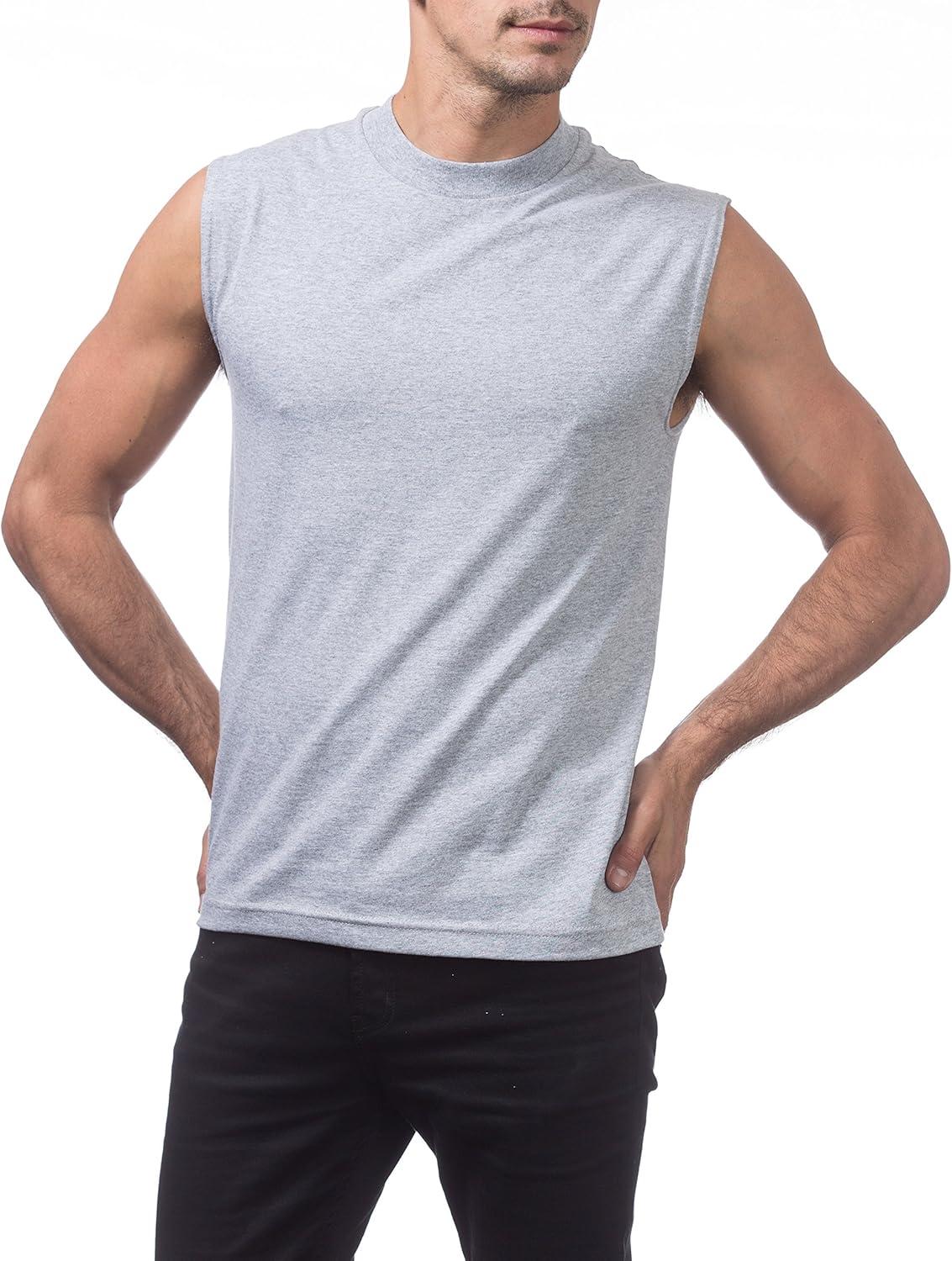 imagePro Club Mens Comfort Muscle TeeHeather Gray
