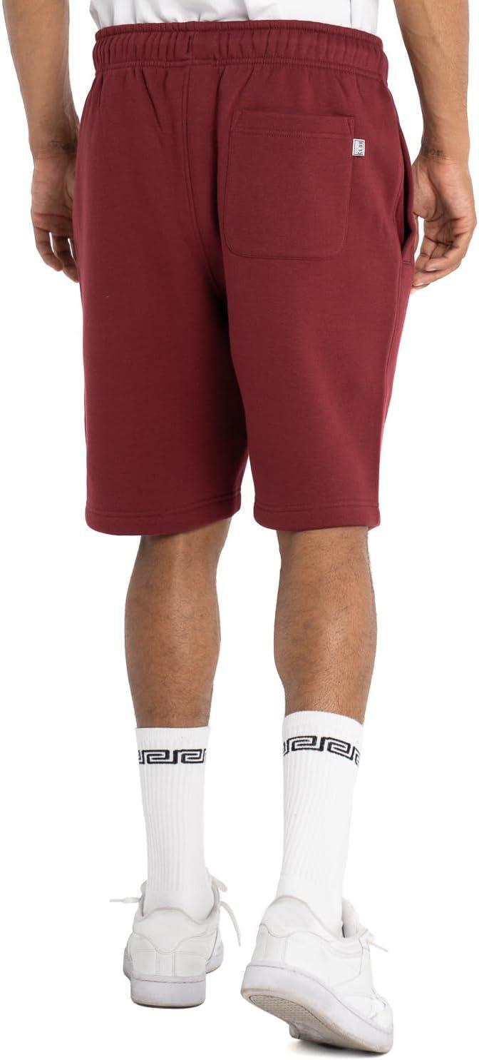 imagePro Club Mens Heavyweight Basic Sweat ShortBurgundy