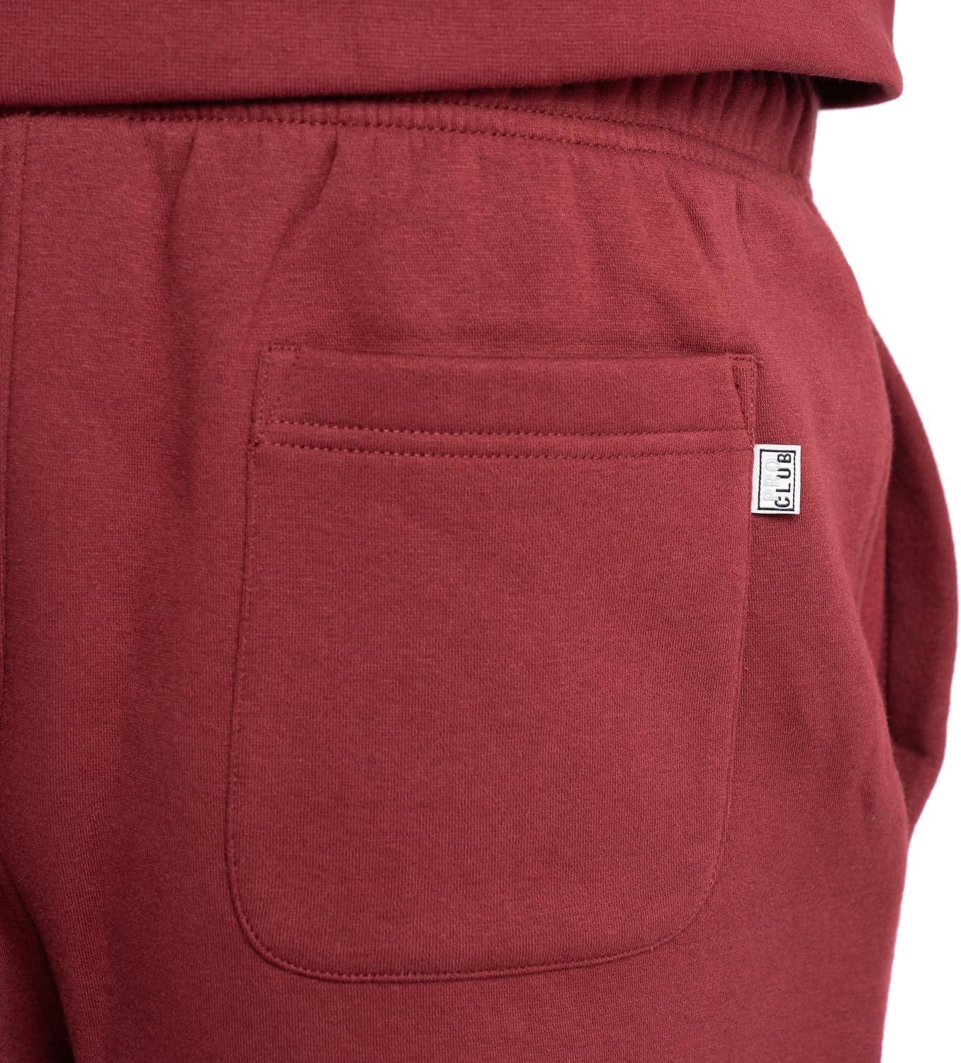 imagePro Club Mens Heavyweight Basic Sweat ShortBurgundy