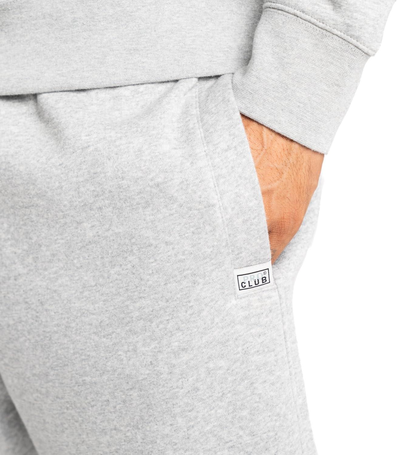 imagePro Club Mens Heavyweight Basic Sweat ShortHeather Gray