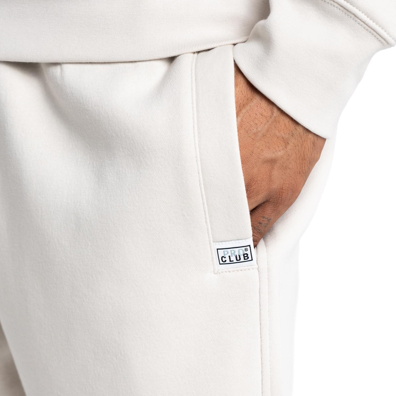 imagePro Club Mens Heavyweight Basic Sweat ShortMoonbeam
