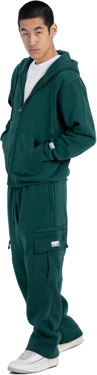 imagePro Club Mens Heavyweight Basic ZipUp HoodieCedar