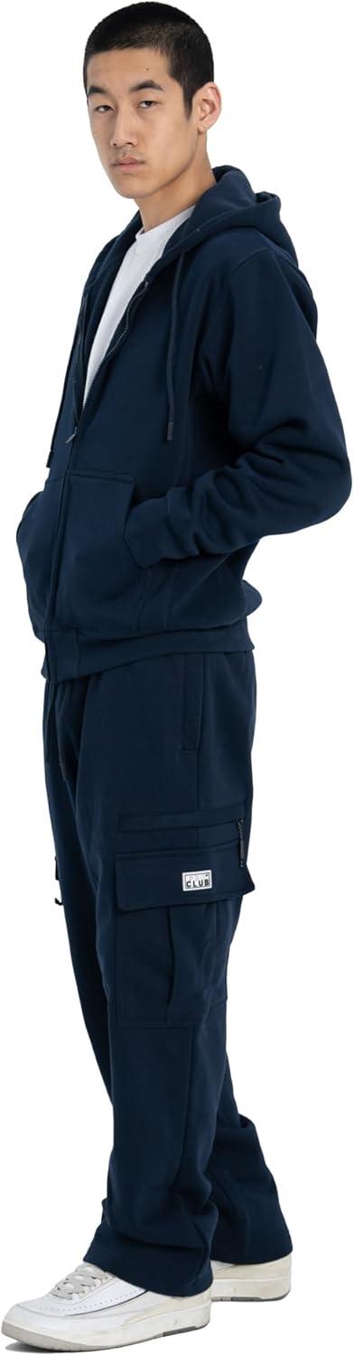 imagePro Club Mens Heavyweight Basic ZipUp HoodieNavy