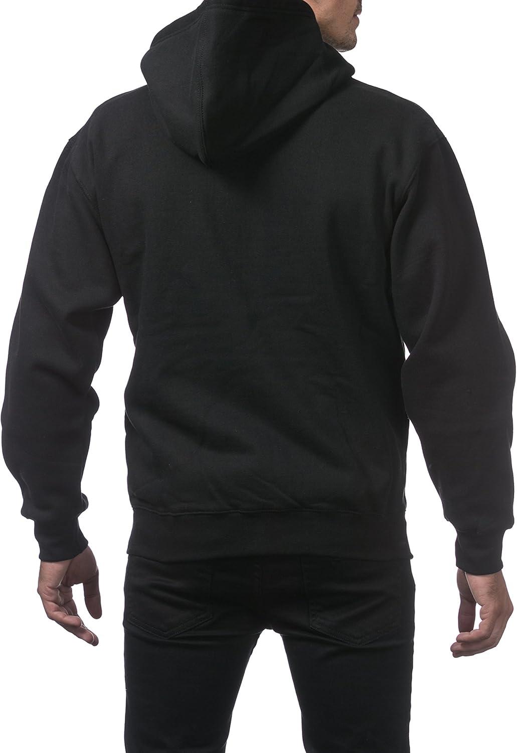 imagePro Club Mens Heavyweight Full Zip Fleece HoodieBlack