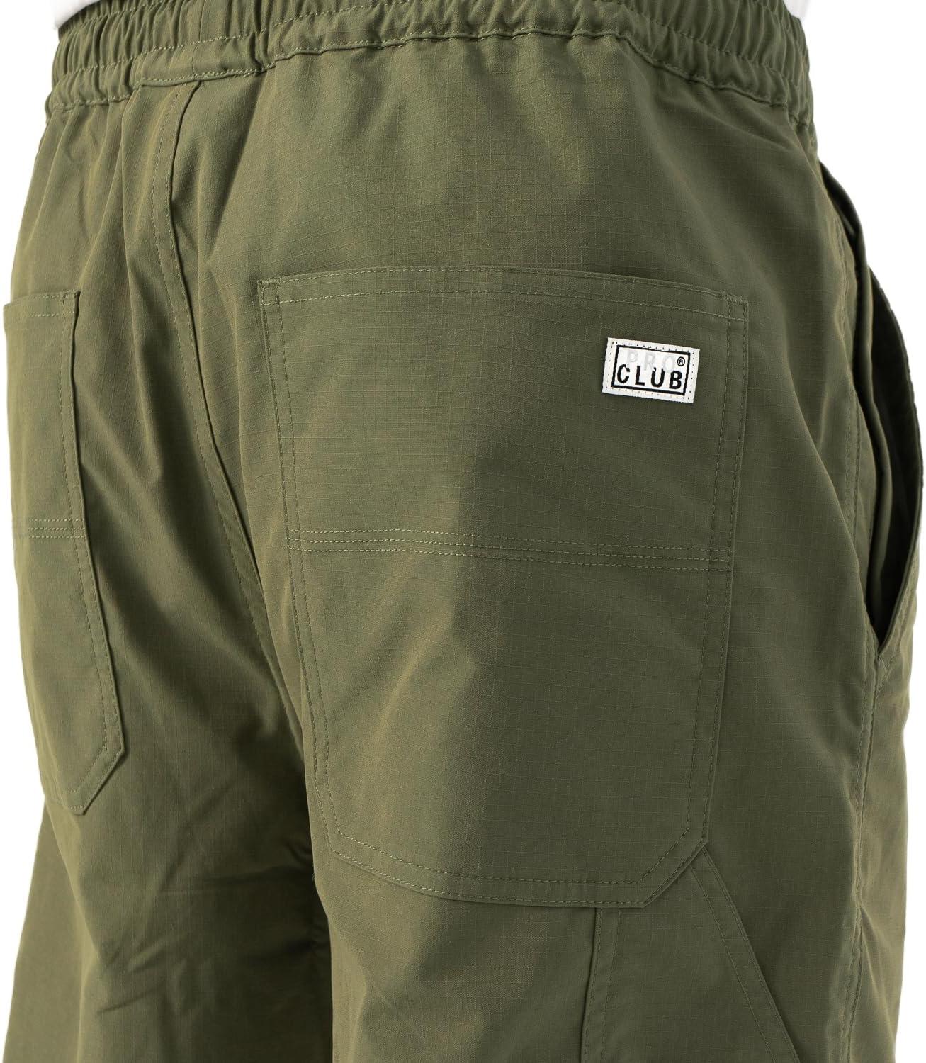 imagePro Club Mens Heavyweight Stretch Ripstop Carpenter PantOlive