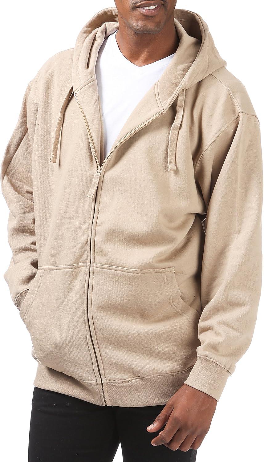 imagePro Club Mens Comfort Full Zip HoodKhaki