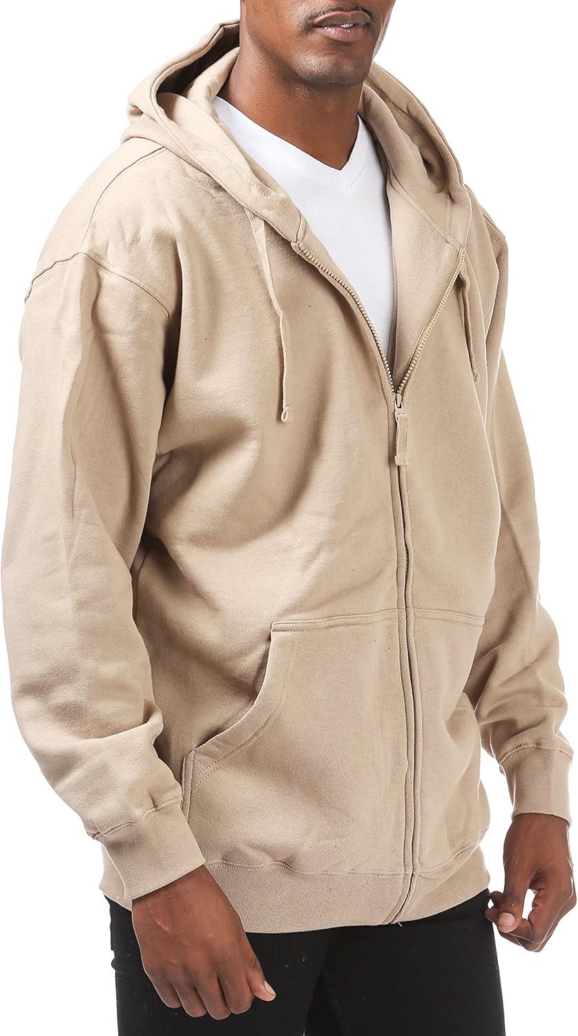 imagePro Club Mens Comfort Full Zip HoodKhaki