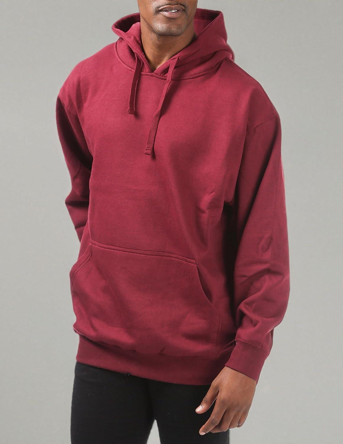 imagePro Club Mens Comfort Pullover Hoodie 9ozMaroon