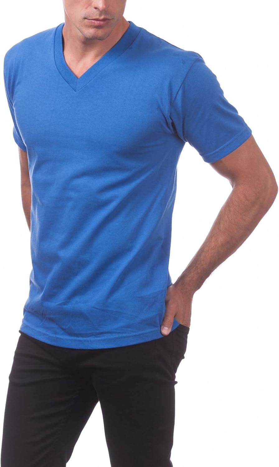 imagePro Club Mens Comfort Short Sleeve VNeck ShirtRoyal