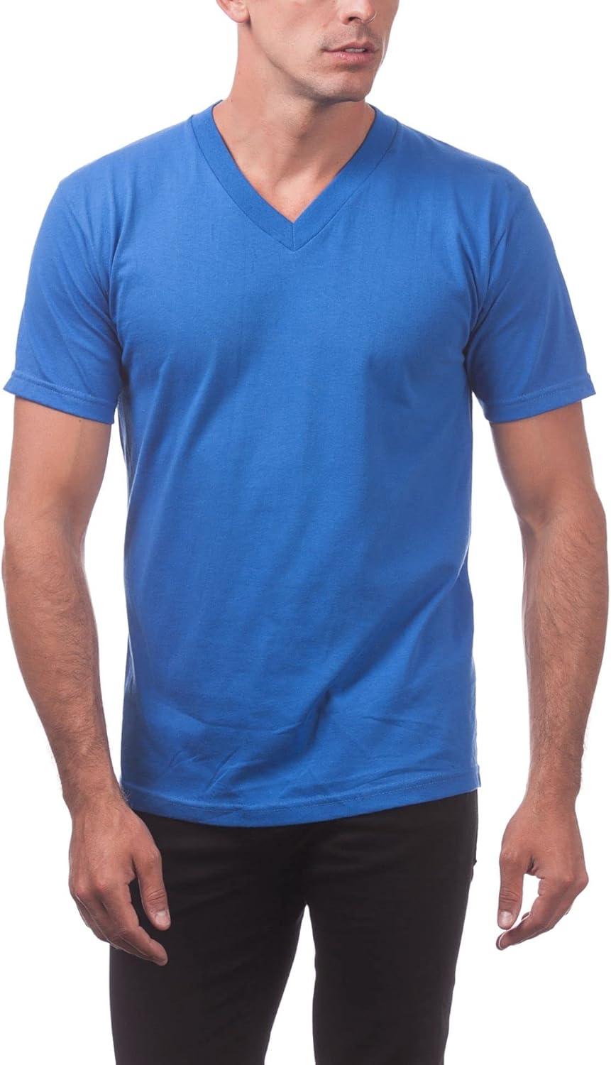 imagePro Club Mens Comfort Short Sleeve VNeck ShirtRoyal