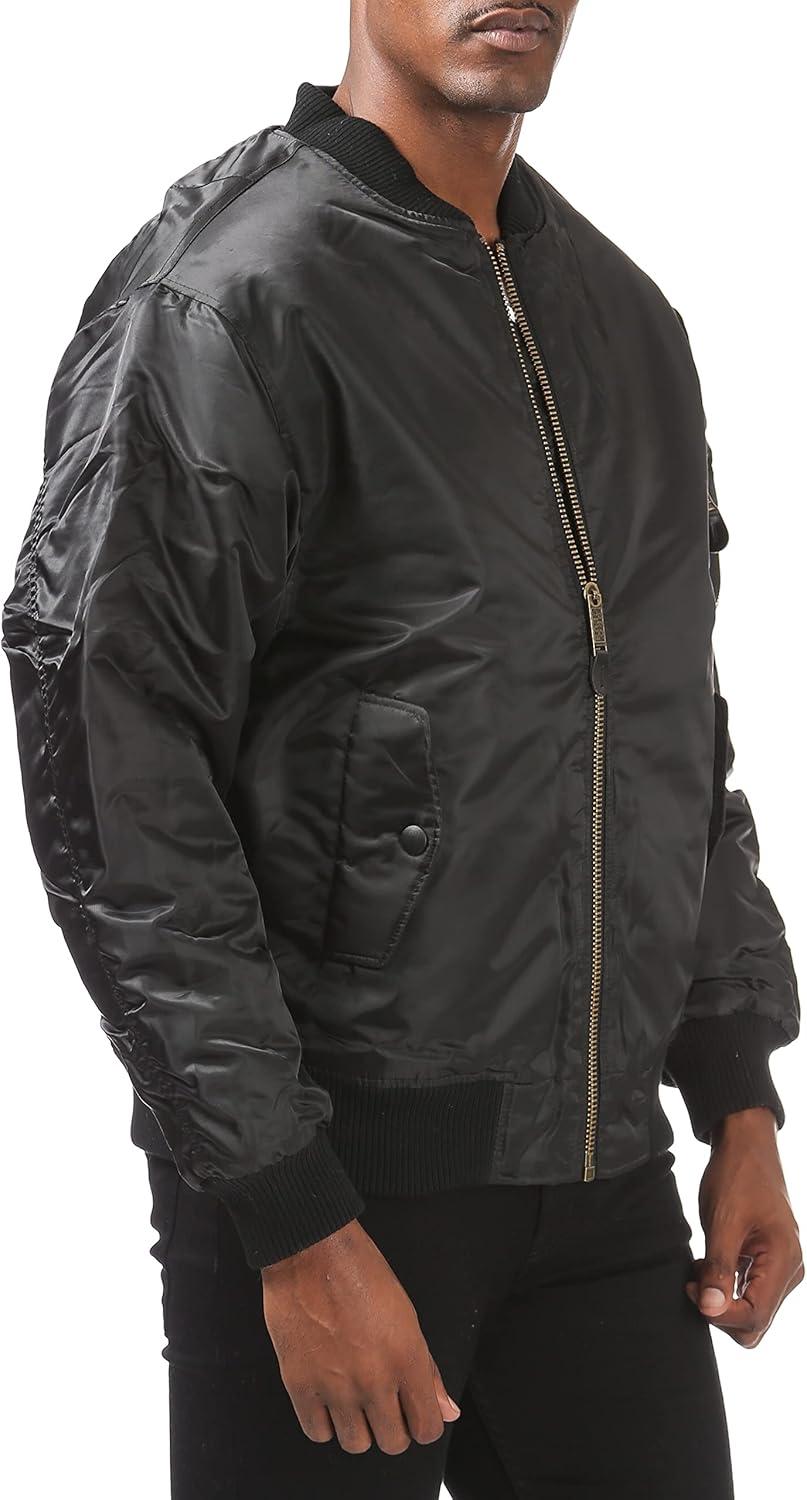 imagePro Club Mens Flight Bomber JacketBlack
