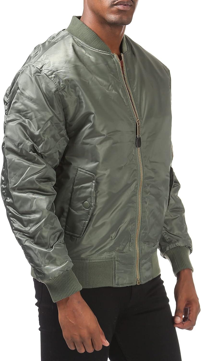 imagePro Club Mens Flight Bomber JacketOlive