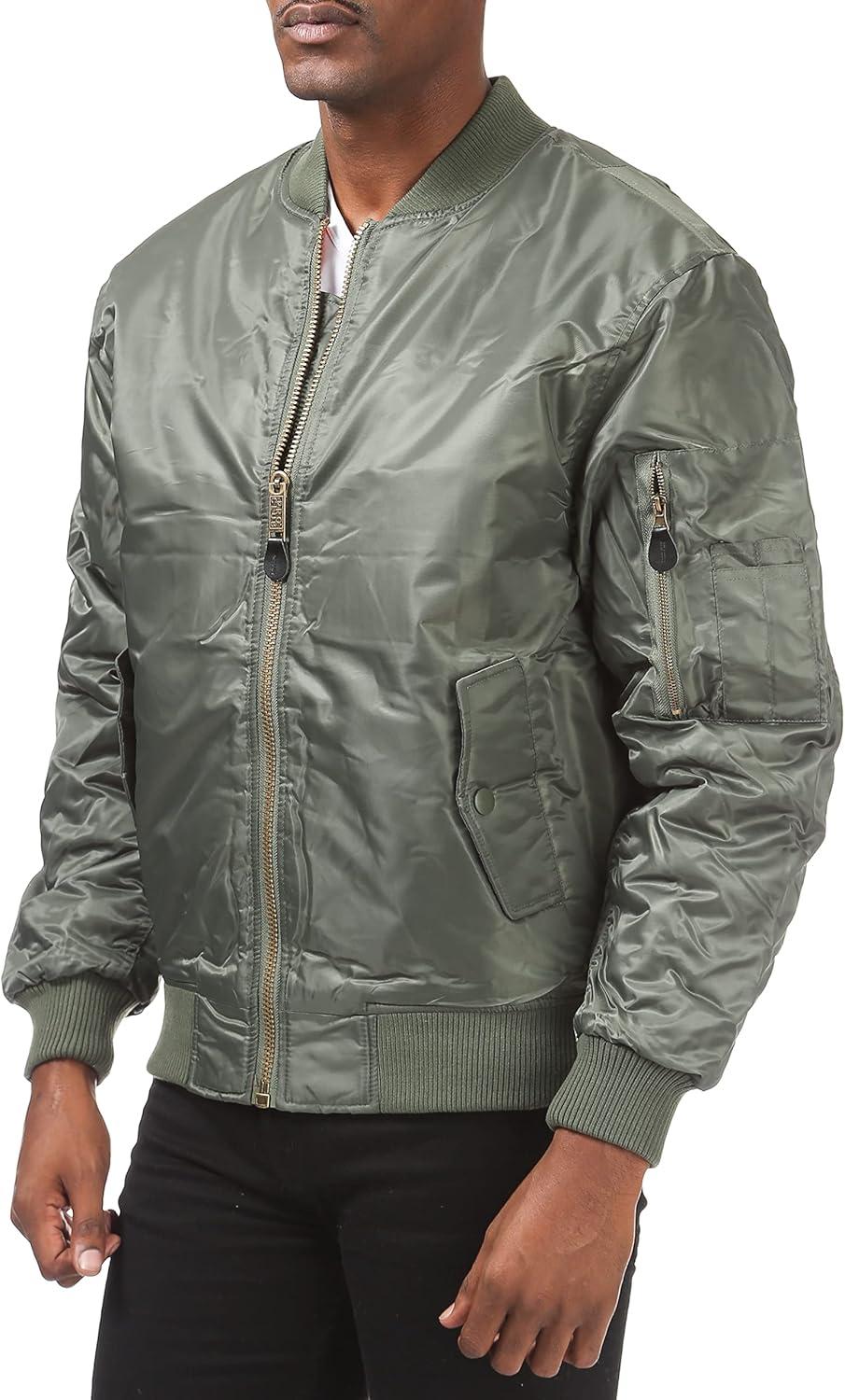imagePro Club Mens Flight Bomber JacketOlive