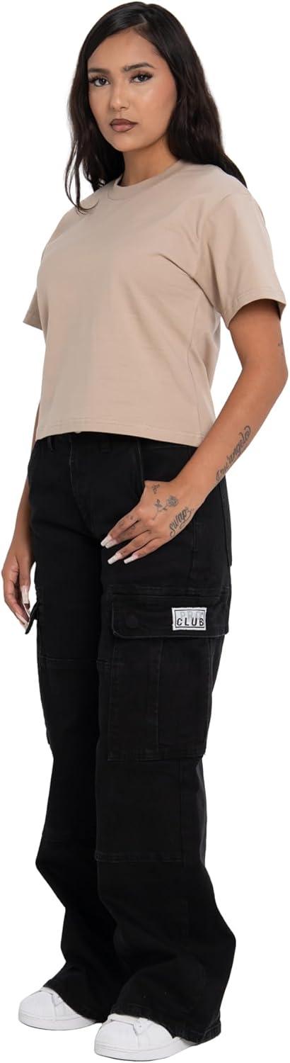 imagePro Club Womens Heavyweight Stretch Regular Tee ShirtKhaki