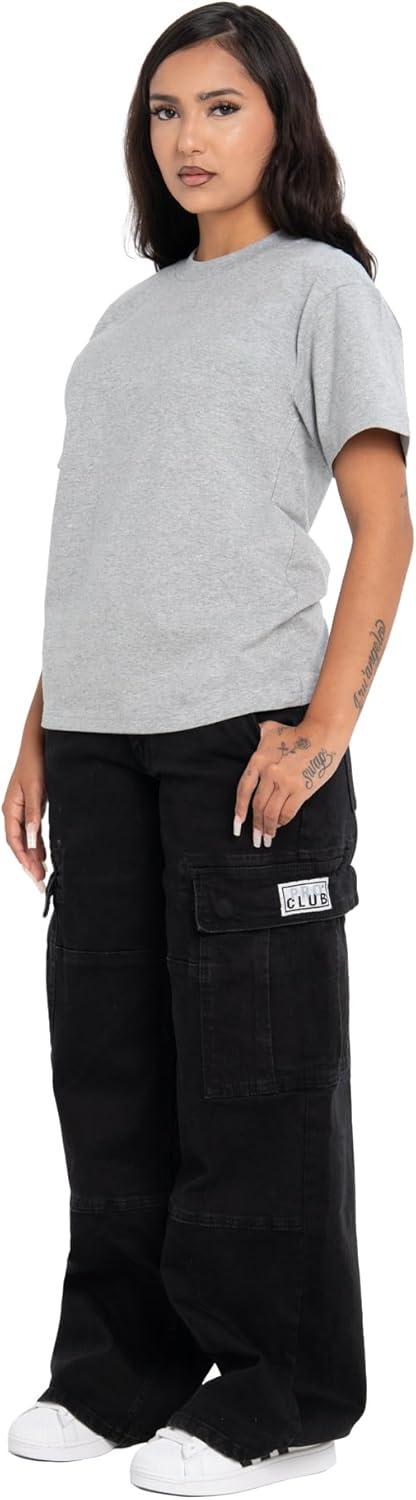 imagePro Club Womens Heavyweight Stretch Tall Tee ShirtHeather Gray