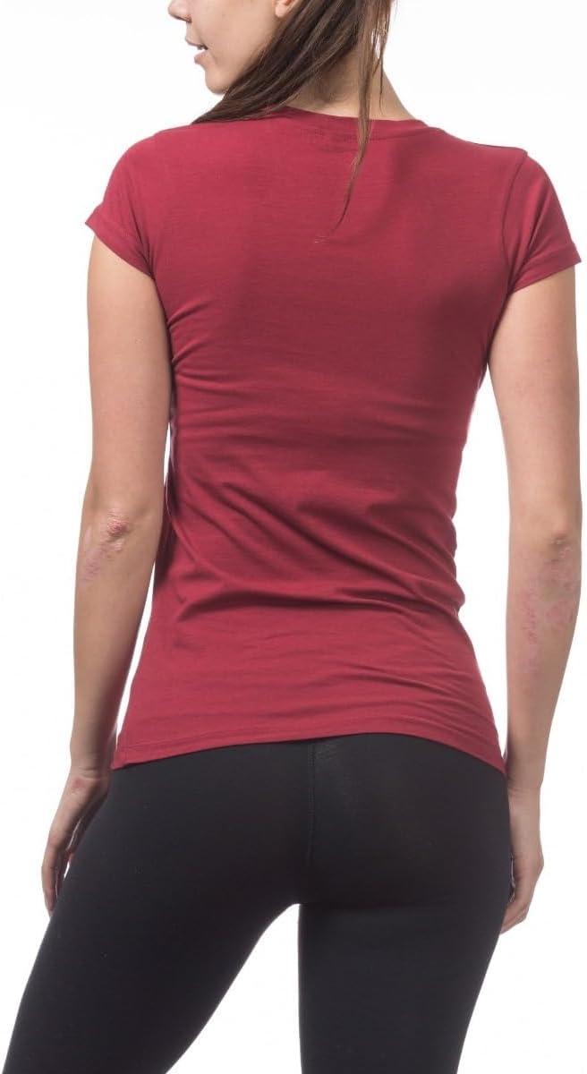 imagePro Club Womens Short Sleeve Crew Neck TeeBurgundy