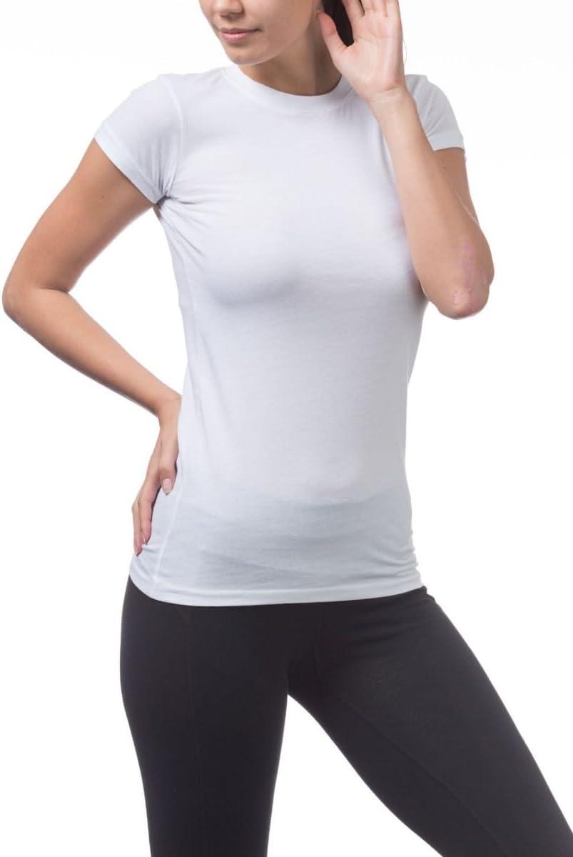 imagePro Club Womens Short Sleeve Crew Neck TeeWhite