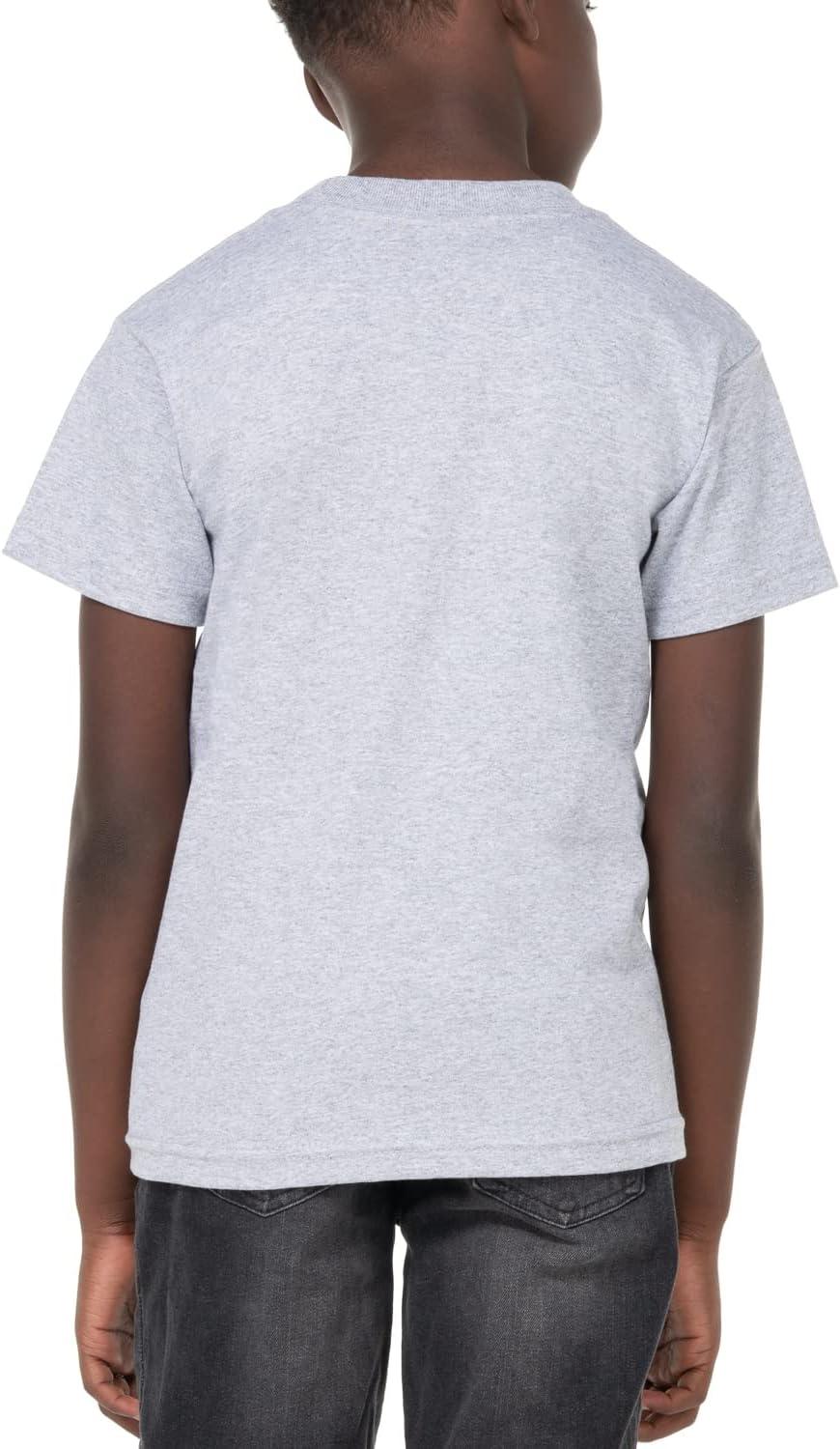imagePro Club Youth Short Sleeve Crew Neck TShirtHeather Gray
