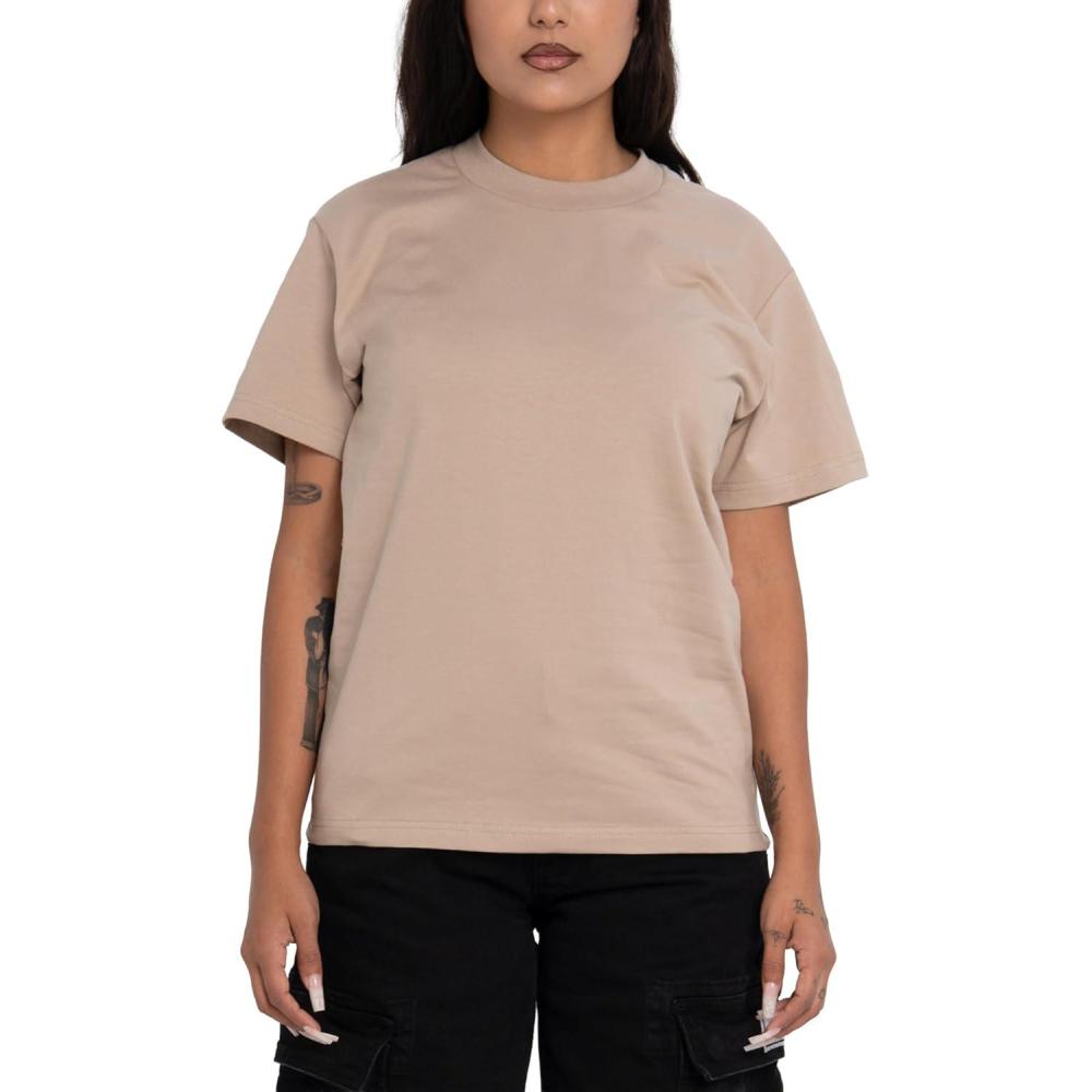 imagePro Club Womens Heavyweight Stretch Tall Tee ShirtKhaki