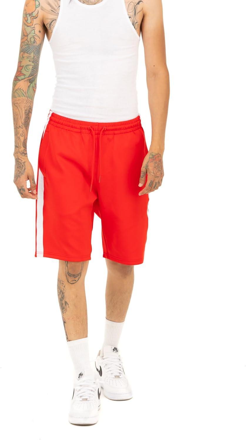 imagePro Club Mens Comfort PC Stripe Track ShortRed