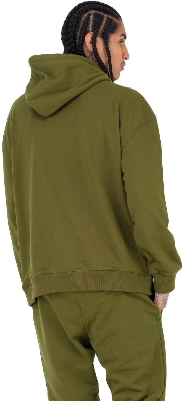 image:imagePro Club Mens Heavyweight French Terry Hooded Pullover SweatshirtOlive Drab